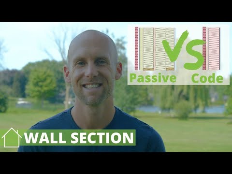 Passive House Wall Section vs Building Code Wall Section