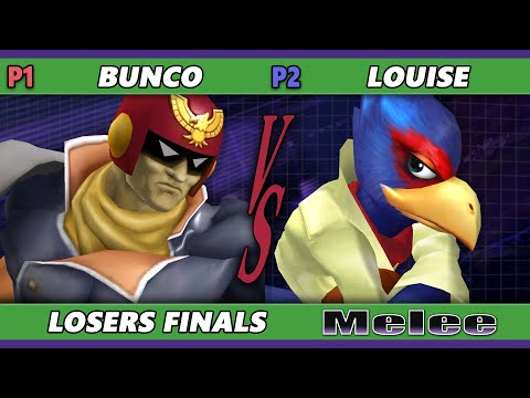 S@X 480 Losers Finals - Louise (Falco) Vs. Bunco (Captain Falcon) Smash Melee - SSBM