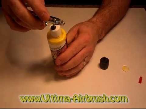 AIRBRUSH 101 | HOW TO ASSEMBLY AIRBRUSH - Bottle Top Assembly for Airbrushing by Richard Markham