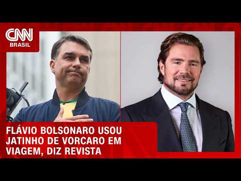 Flávio Bolsonaro usou jatinho de Vorcaro em viagem dos EUA ao Brasil, diz revista | LIVE CNN