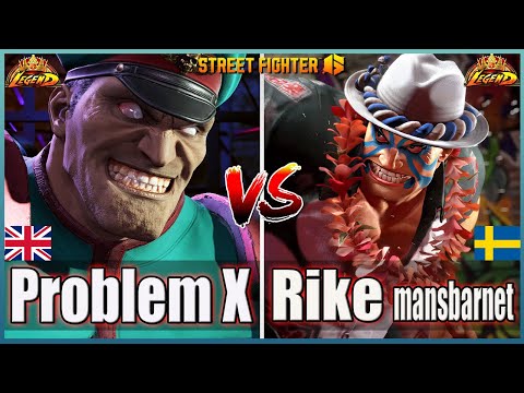 Street Fighter 6🔥Problem X (M Bison)  Vs  Rikemansbarnet (E-Honda)🔥Top Room Match🔥FightingGameWorldX