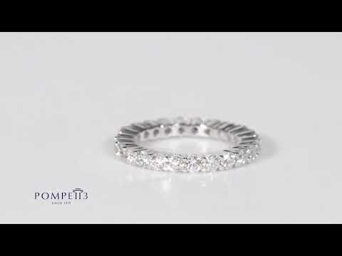 1 1/2Ct Diamond Eternity Ring in White Gold by Pompeii3