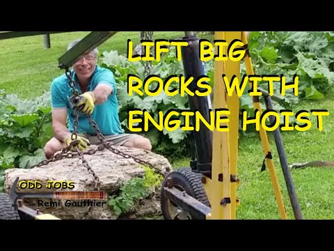 how to chain and lift large rock