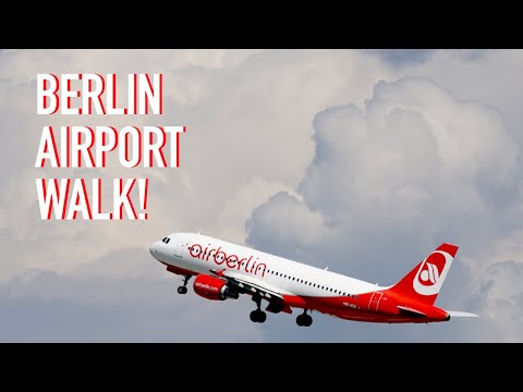 Excursão 4K ao aeroporto: Aeroporto Berlin Brandenburg Willy Brandt: Flughafen Berlim: capital da Alemanha