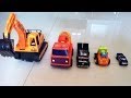Construction Toy Trucks Garbage And Trash Trucks For Children At Work By JeannetChannel