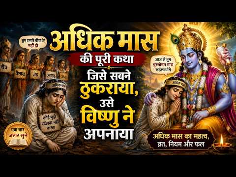 अधिक मास की पूरी कथा | जिसे सबने ठुकराया, उसे विष्णु ने अपनाया | पुरुषोत्तम मास की कहानी  2026