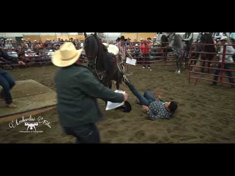 Se cae del caballo bailando en la competencia de caballos bailadores