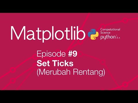 Belajar Matplotlib Python Plot 09 Set Ticks Merubah rentang