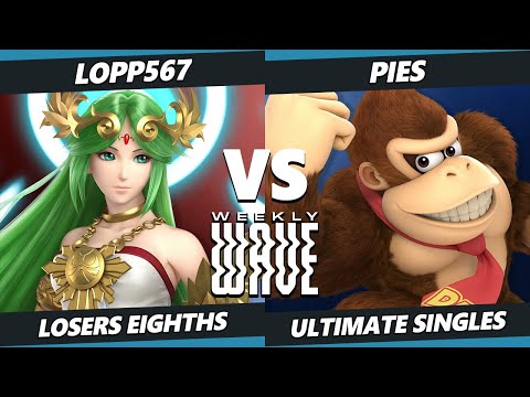 Weekly Wave 24 Top 8 - Pies (Donkey Kong) Vs. Lopp567 (Palutena) SSBU Ultimate Tournament