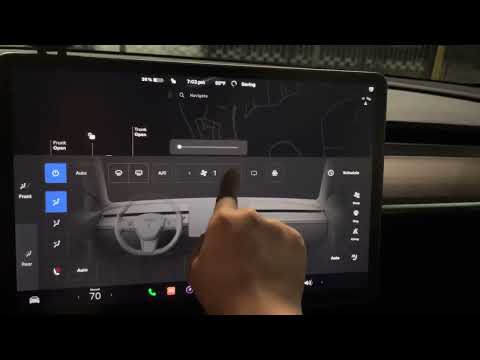 To remove fog in the windshield for the tesla