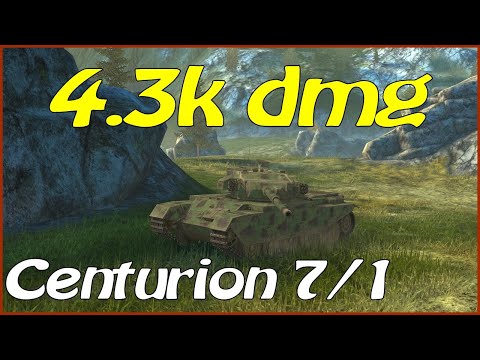 WOT Blitz / Centurion 7/1 / 2 frags / 4.3k dmg