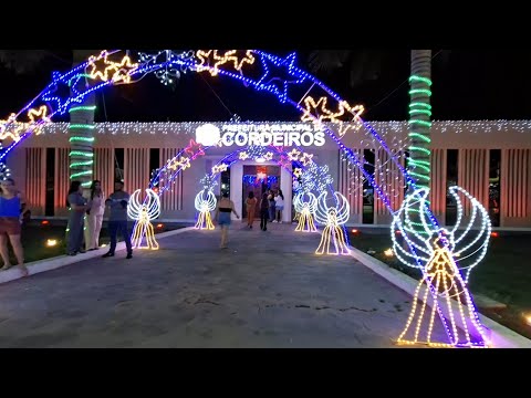 ACENDER DAS LUZES DE NATAL-CORDEIROS-BA NOSSA PEQUENA CIDADE 