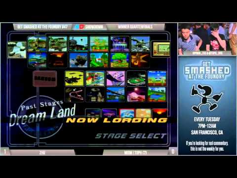 Get Smashed at the Foundry #47 - Winner Quarterfinals: Zhu (Falco) vs MIOM|Toph (Fox)