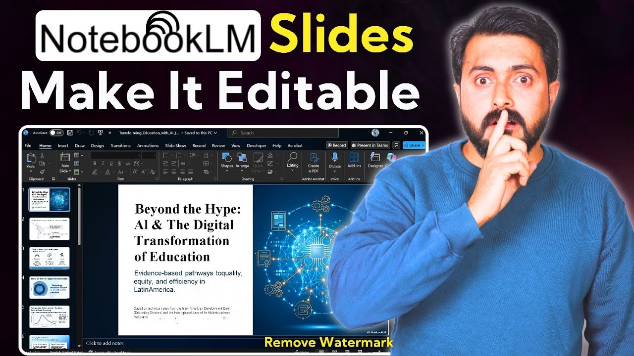 How to Convert NotebookLM Slides to Editable PowerPoint Slides PPT 2026 | Latest Method