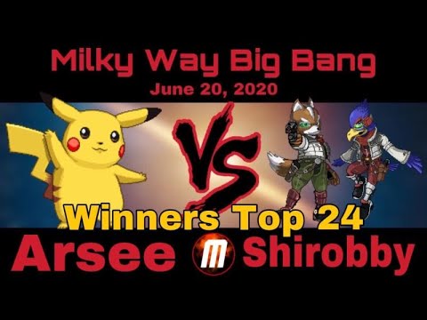 SSF2 Milky Way Big Bang Top 16 - Arsee (Pikachu) vs. Shirobby (Fox, Falco)