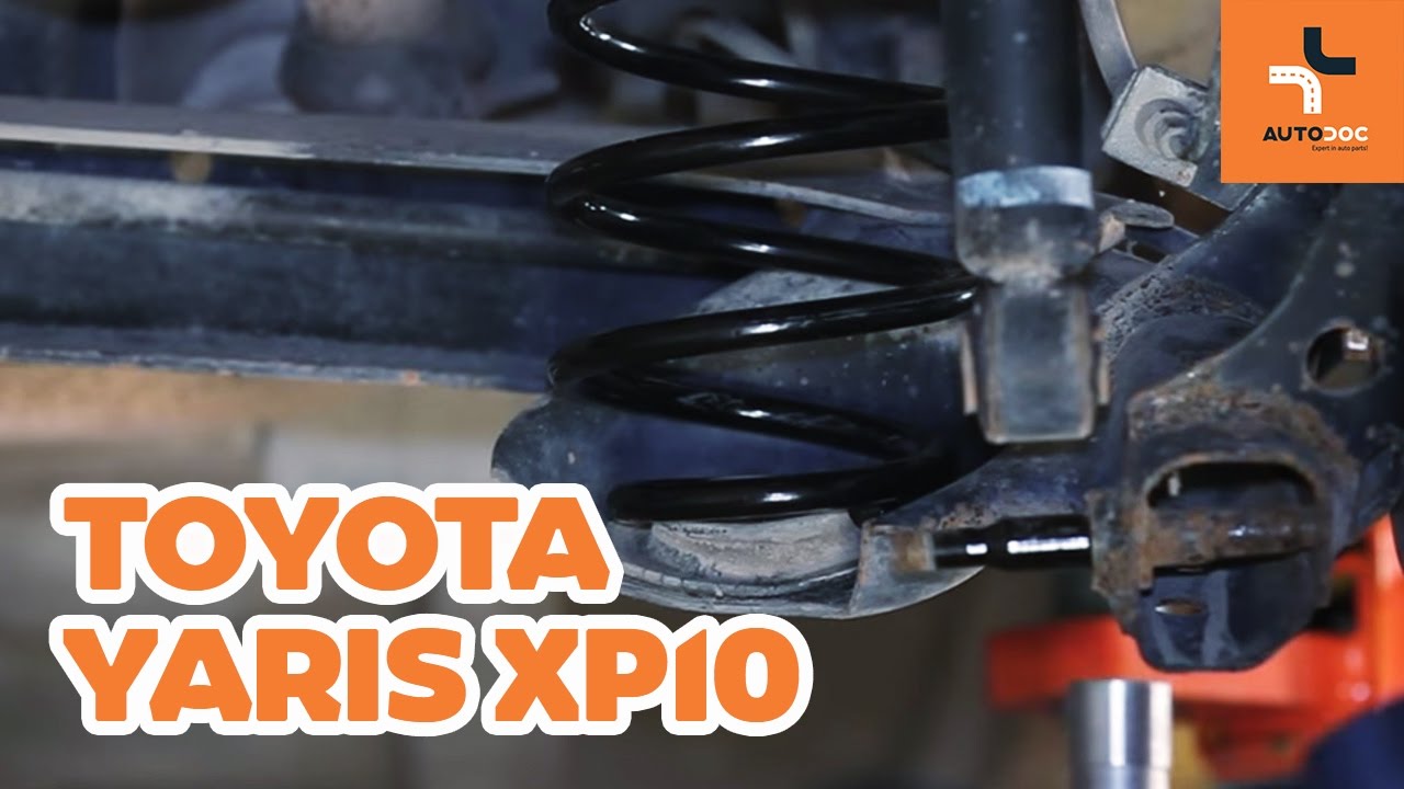 Come cambiare molle di sospensione della parte posteriore su Toyota Yaris P1 - Guida alla sostituzione
