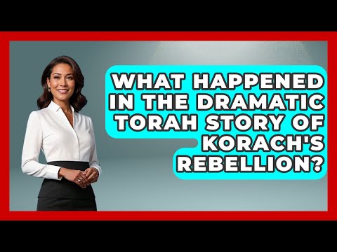 What Happened In The Dramatic Torah Story Of Korach's Rebellion? - Explaining The Torah
