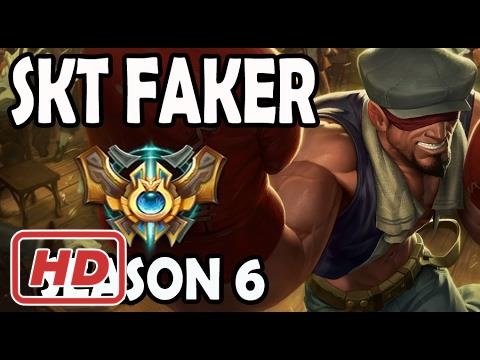 SKT T1 Faker Lee Sin vs Nidalee Jungle Ranked Challenger Korea