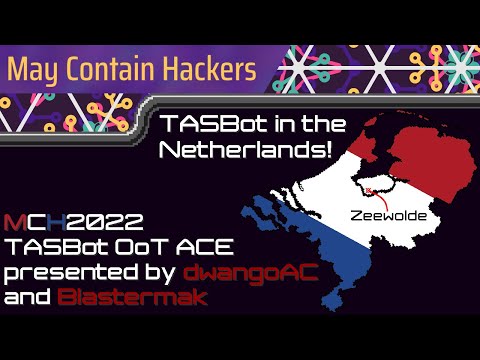 TASBot in the Netherlands at MCH glitching OoT, with help from dwangoAC, Blastermak, RGME, and BF