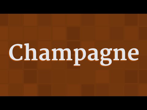CHAMPAGNE pronunciation • How to pronounce CHAMPAGNE