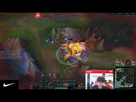 T1 ZEUS PLAYS AATROX VS IRELIA TOP LANE