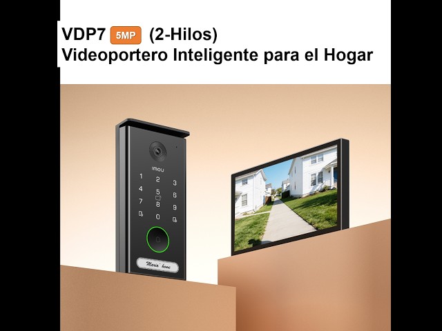 Interphone vidéo Imou VDP7 PoE Écran 7” 2K 125° Fils Vision nocturne video