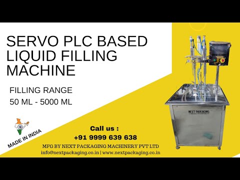 Servo PLC Based Liquid Filling Machine Double Head