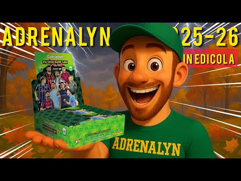 APRO IL PRIMO BOX ADRENALYN XL 2025-26! ORA IN EDICOLA! COLLEZIONE COMPLETA NON KICK OFF! 