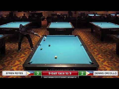 Magician Efren Reyes vs Dennis Orcollo Match both Philippines 2017| Must See