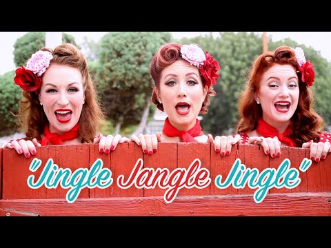 Satin Dollz feat THE RUBYS in official music video - Jingle Jangle Jingle 