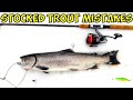Top 10 Stocked Trout Fishing Mistakes