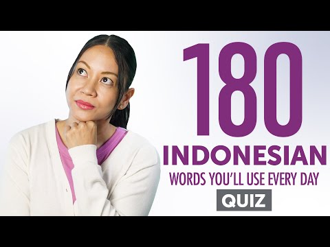 Quiz | 180 Indonesian Words You'll Use Every Day - Basic Vocabulary #58
