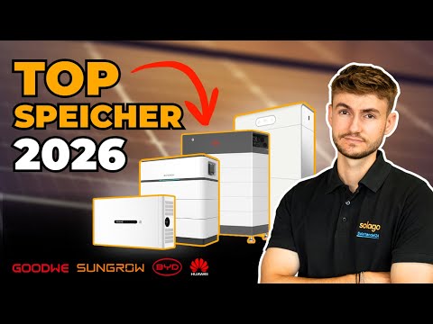 Die BESTEN PV-Speicher 2026 im Vergleich | Diese Batteriespeicher lohnen sich
