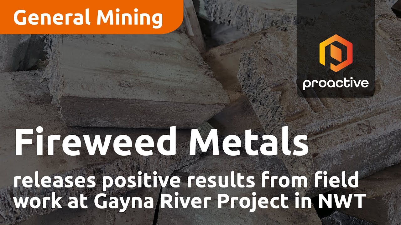 Fireweed Metals releases positive results from field work at Gayna River Project in NWT