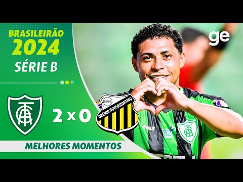 Gols e lances de América-MG x Novorizontino