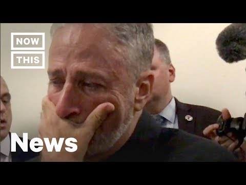 Jon Stewart Breaks Down Over Gift From 9/11 First Responders | NowThis