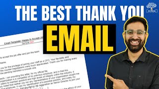 How to write Thank You Email | Thank You email after job offer || Email for Jobs Application