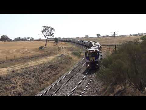 CM 3316 / 1107 / 44202 & 1102 with Qube grain at Jindalee & Colorado Rd, Demondrille 25.1.2020