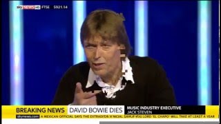 Jack Steven on David Bowie (Sky News)