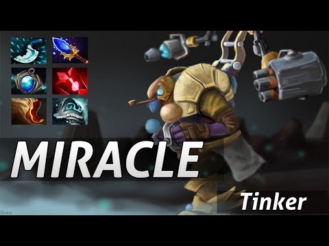 Miracle Tinker 9000 MMR Gameplay - Dota 2 Epic Moments
