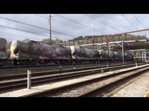 93's and NR's with 5BW4 empty steel and 8101 with 4124 cement train - 5/2/16