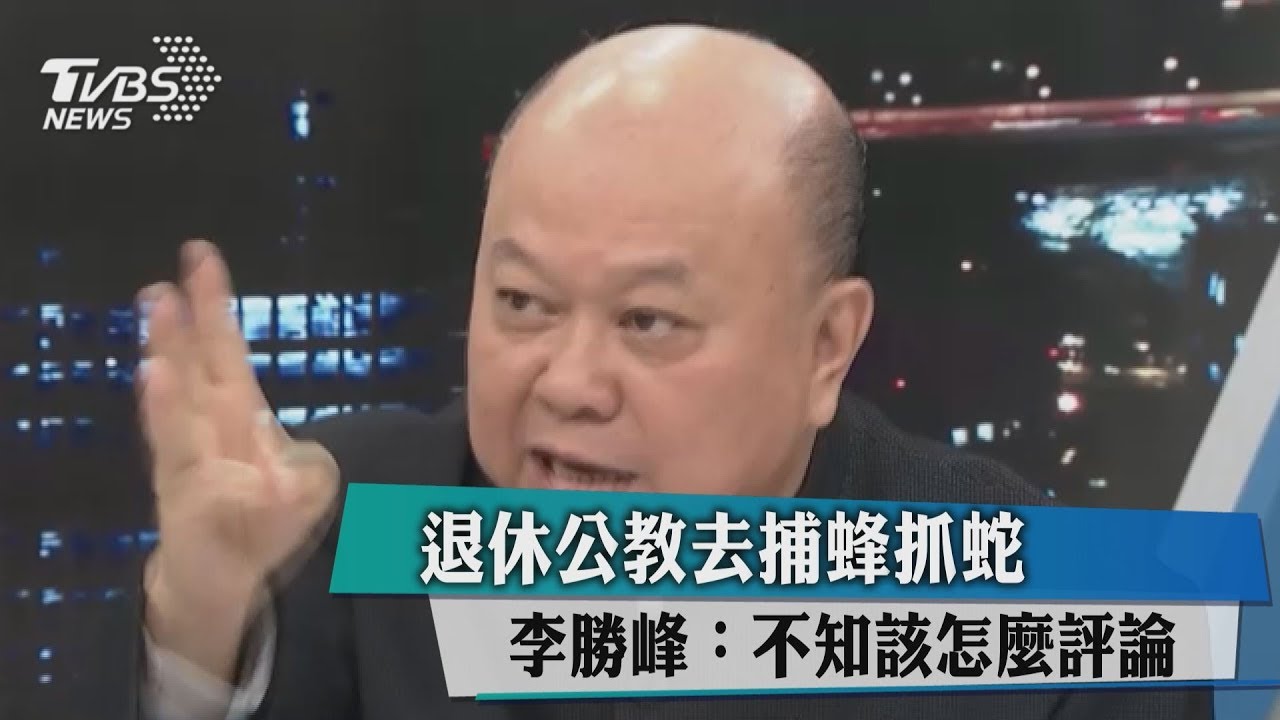 退休公教去捕蜂抓蛇 李勝峰:不知道該怎麼評論