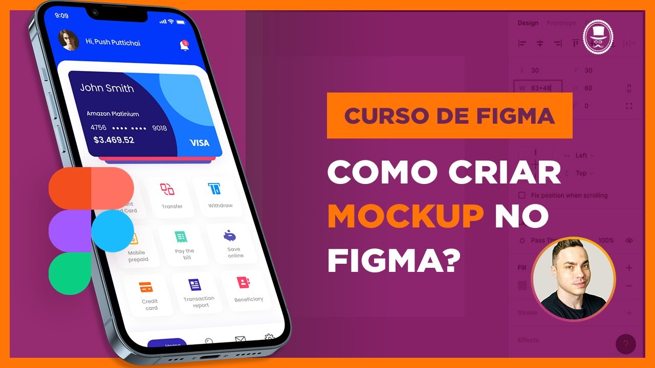 Como criar Mockups (SUPER RÁPIDO) no FIGMA | Curso de Figma