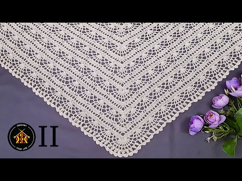 Cum crosetam esarfa / batic Virginia - Partea a II-a