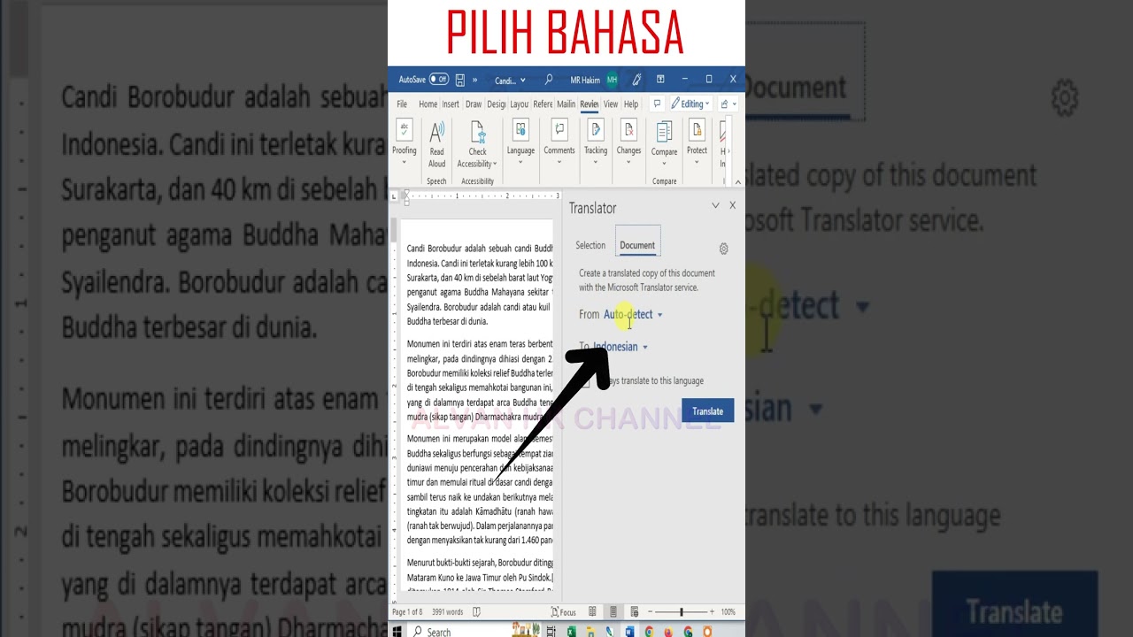 Easy and Fast Way to Translate Documents in Microsoft Word #shorts #tutorial