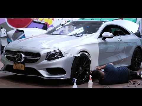 Avery Satin Pearl White 2016 Mercedes S550 Coupe