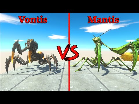 Battle between vontis & Mantis - Animal Revolt Battle Simulator