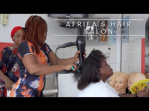 Baobab microfinance in Africa | Afrifa's hair salon