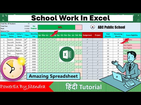 Automated School Time Table in Excel Dynamic Customizable