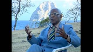 Césaire au Mémorial de l'Anse Cafard